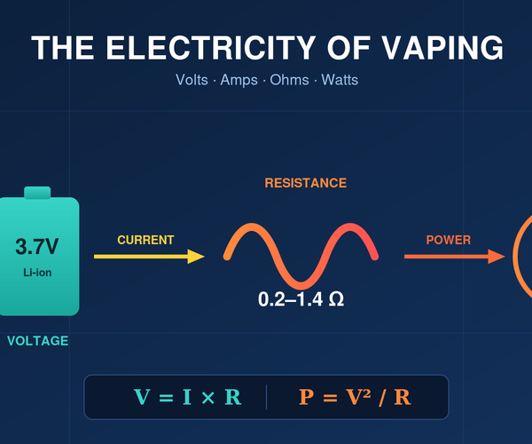 Electricity for Vaping: Understanding Volts, Amps, Ohms & Watts