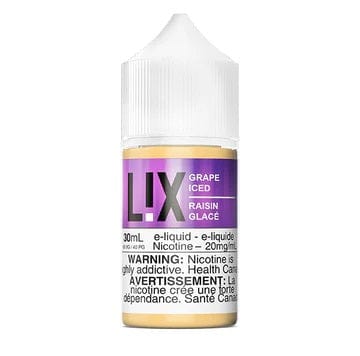 Grape Iced Salt - LiX Nic Salts - 30mL - Liberty Vape