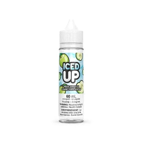 Green Apple Ice - ICED UP E-Liquid - 60mL - Liberty Vape