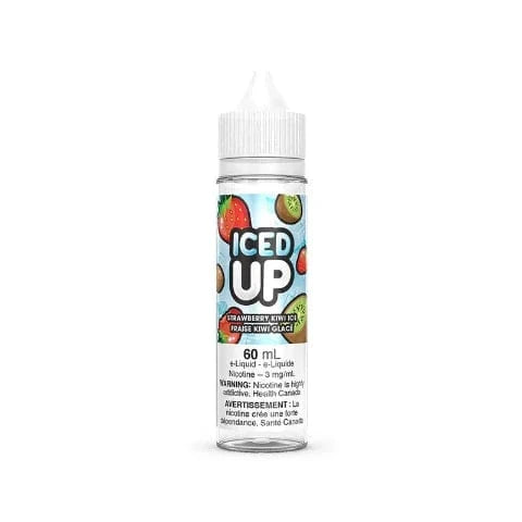 Strawberry Kiwi Ice - ICED UP E-Liquid - 60mL - Liberty Vape