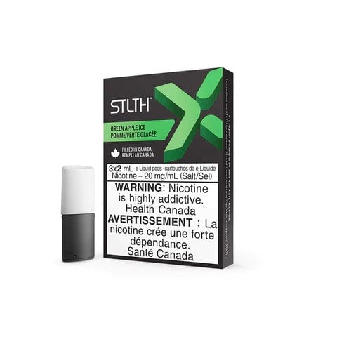 Green Apple Ice STLTH X - STLTH Pods - (Bold/Salt Nic) - Liberty Vape