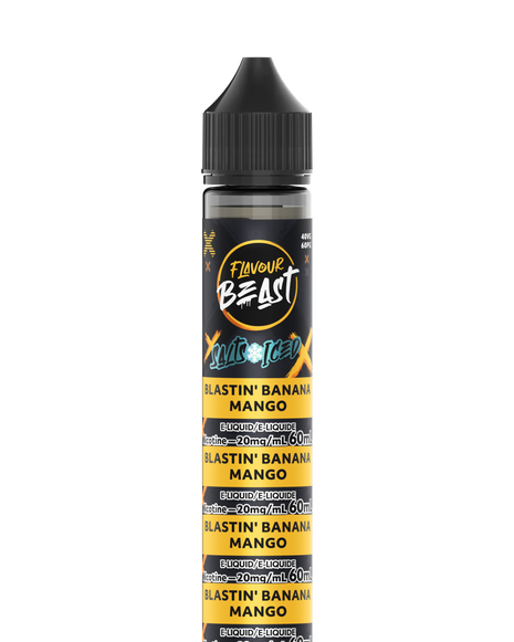Flavour Beast Salt Nicotine E-liquid - All Flavours - 60mL - Blastin' Banana Mango Iced