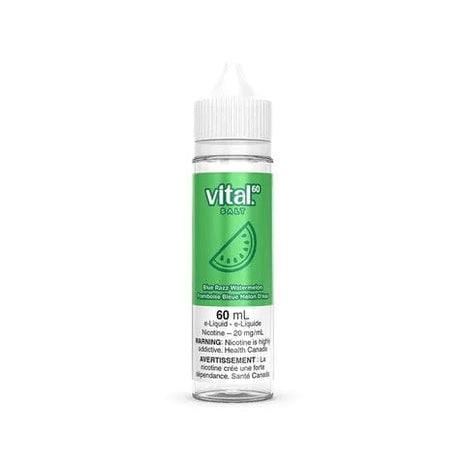 Blue Razz Watermelon Nic Salts - Vital 60 Salt - 60mL - Liberty Vape