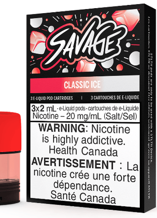 Classic ICE - Savage - STLTH Pods - (Bold/Salt Nic) - Liberty Vape