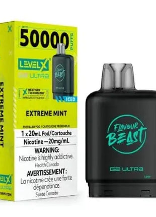 Flavour Beast Level X G2 Ultra Pods - All Flavours - 50000 Puffs - 20mL - Flavour Beast - Liberty Vape