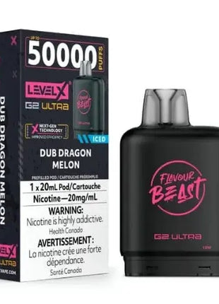 Flavour Beast Level X G2 Ultra Pods - All Flavours - 50000 Puffs - 20mL - Flavour Beast - Liberty Vape