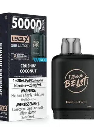 Flavour Beast Level X G2 Ultra Pods - All Flavours - 50000 Puffs - 20mL - Flavour Beast - Liberty Vape