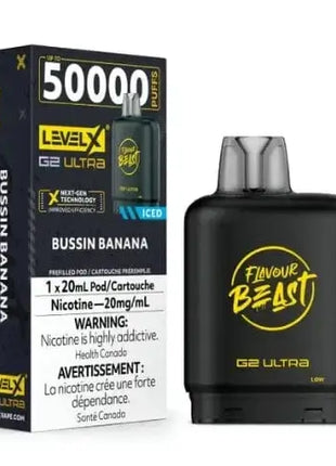 Flavour Beast Level X G2 Ultra Pods - All Flavours - 50000 Puffs - 20mL - Flavour Beast - Liberty Vape