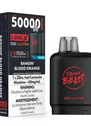 Flavour Beast Level X G2 Ultra Pods - All Flavours - 50000 Puffs - 20mL - Flavour Beast - Liberty Vape