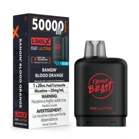 Flavour Beast Level X G2 Ultra Pods - All Flavours - 50000 Puffs - 20mL - Liberty Vape