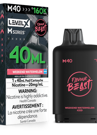 Flavour Beast Level X M Series Pods - Up to 160,000 Puffs - 30mL & 40mL