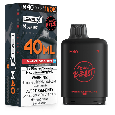 Flavour Beast Level X M Series Pods - Up to 160,000 Puffs - 30mL & 40mL