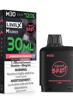 Flavour Beast Level X M Series Pods - Up to 160,000 Puffs - 30mL & 40mL