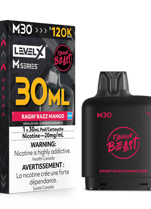 Flavour Beast Level X M Series Pods - Up to 160,000 Puffs - 30mL & 40mL
