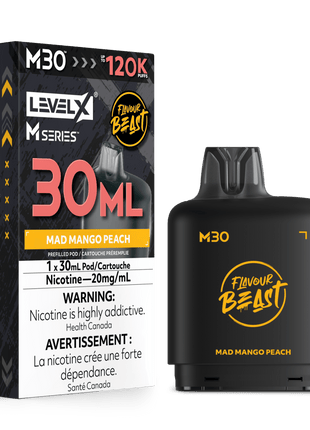 Flavour Beast Level X M Series Pods - Up to 160,000 Puffs - 30mL & 40mL