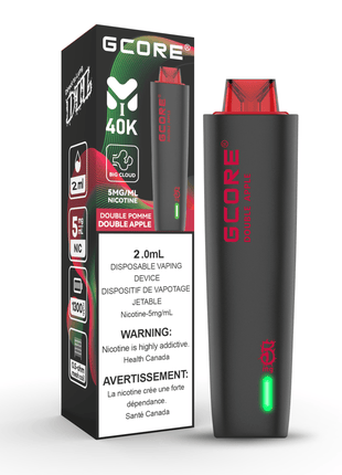 Gcore Hookah 40K Disposable Vape - 20mL (5mg) - Liberty Vape