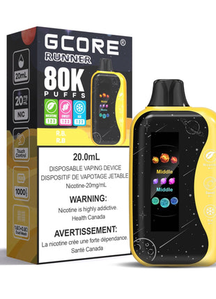 Gcore Runner 80K Disposable Vape - 20mL - Liberty Vape