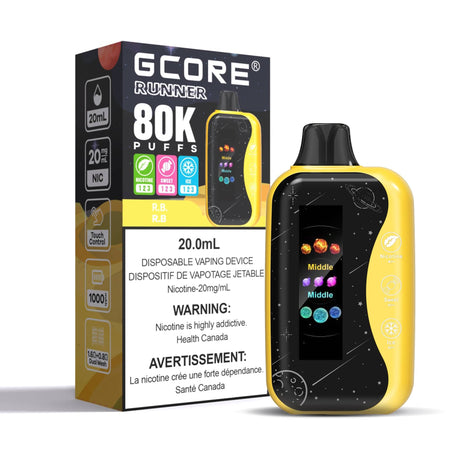 Gcore Runner 80K Disposable Vape — 20mL – R.B.
