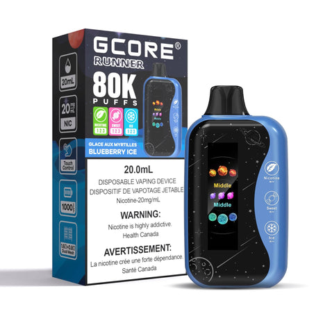 Gcore Runner 80K Disposable Vape - 20mL - Liberty Vape