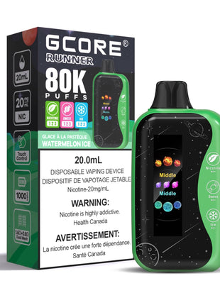 Gcore Runner 80K Disposable Vape - 20mL - Liberty Vape