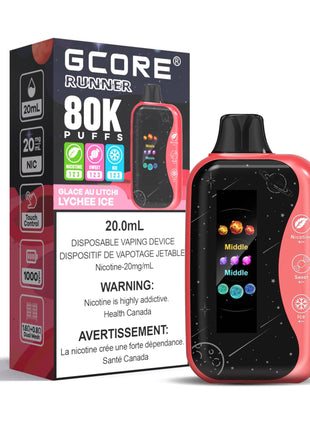 Gcore Runner 80K Disposable Vape - 20mL - Liberty Vape