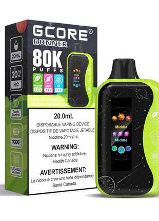 Gcore Runner 80K Disposable Vape - 20mL - Liberty Vape