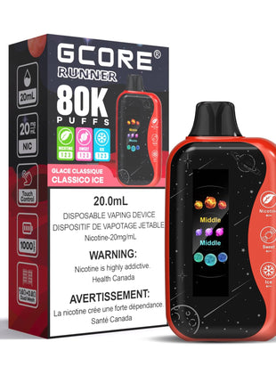 Gcore Runner 80K Disposable Vape - 20mL - Liberty Vape