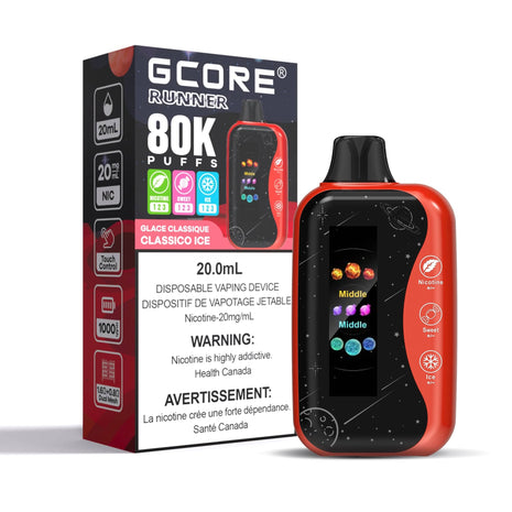 Gcore Runner 80K Disposable Vape - 20mL - Liberty Vape
