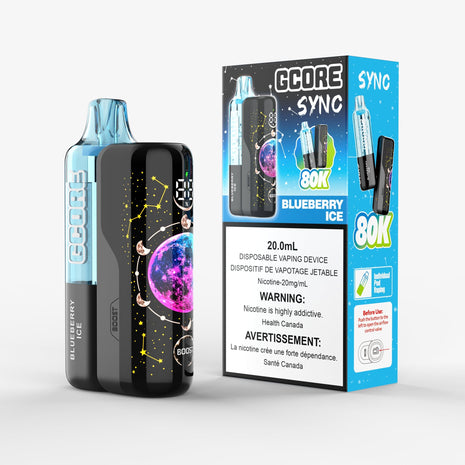 Gcore Sync 80K Disposable Pod - 20mL - Liberty Vape