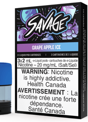 Grape Apple Ice - Savage - STLTH Pods - (Bold/Salt Nic) - Liberty Vape