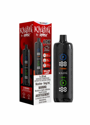 Khalifa Bar 60K Disposable Vape - 20mL (5mg) - Liberty Vape