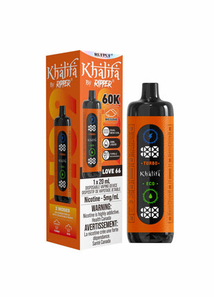 Khalifa Bar 60K Disposable Vape - 20mL (5mg) - Liberty Vape