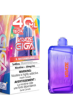 Kraze Giga 150K Disposable Vape - 150000 Puffs - 40mL