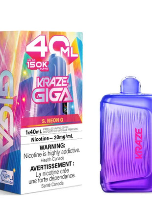 Kraze Giga 150K Disposable Vape - 150000 Puffs - 40mL