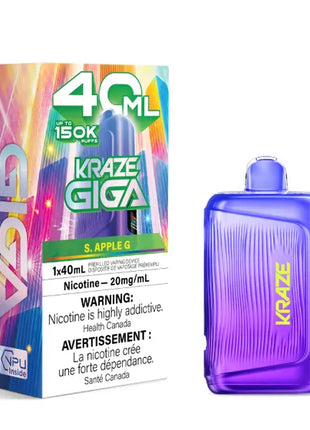 Kraze Giga 150K Disposable Vape - 150000 Puffs - 40mL