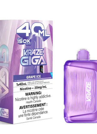 Kraze Giga 150K Disposable Vape - 150000 Puffs - 40mL