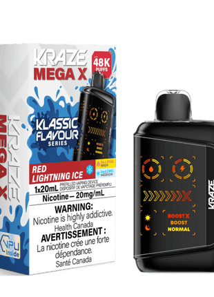 Kraze Mega X 48K Disposable Vape - 48000 Puffs - 20mL - Kraze Disposables - Liberty Vape