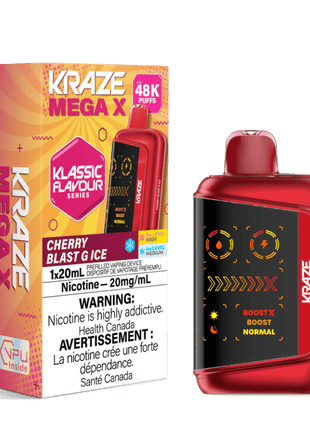 Kraze Mega X 48K Disposable Vape - 48000 Puffs - 20mL - Kraze Disposables - Liberty Vape