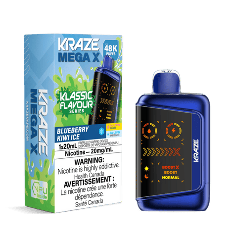 Kraze Mega X 48K Disposable Vape - 48000 Puffs - 20mL - Liberty Vape