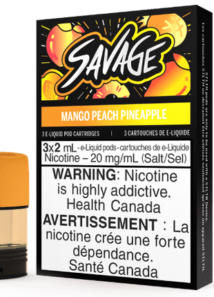 Mango Peach Pineapple - Savage - STLTH Pods - (Bold/Salt Nic) - Liberty Vape