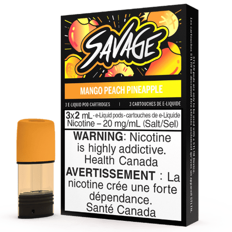 Mango Peach Pineapple - Savage - STLTH Pods - (Bold/Salt Nic) - Liberty Vape