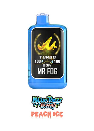 Mr Fog Nova 36K Disposable Vape — 36000 Puffs — 20mL – Blue Razz Steezy Peach Ice