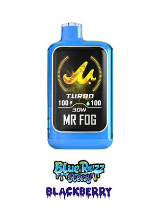 Mr Fog Nova 36K Disposable Vape — 36000 Puffs — 20mL – Blue Razz Steezy Blackberry