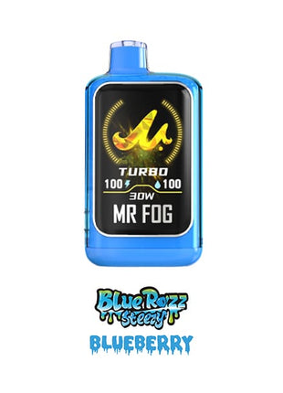 Mr Fog Nova 36K Disposable Vape — 36000 Puffs — 20mL – Blue Razz Steezy Blueberry