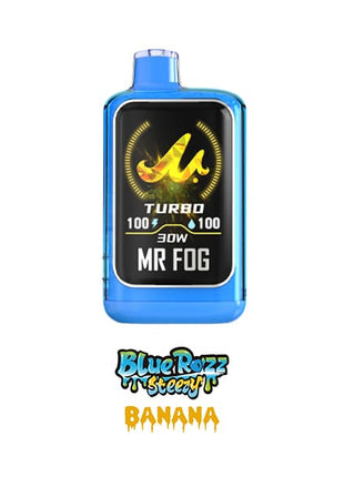Mr Fog Nova 36K Disposable Vape — 36000 Puffs — 20mL – Blue Razz Steezy Banana