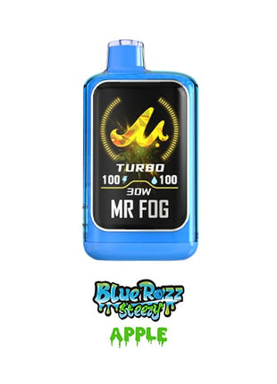 Mr Fog Nova 36K Disposable Vape — 36000 Puffs — 20mL – Blue Razz Steezy Apple