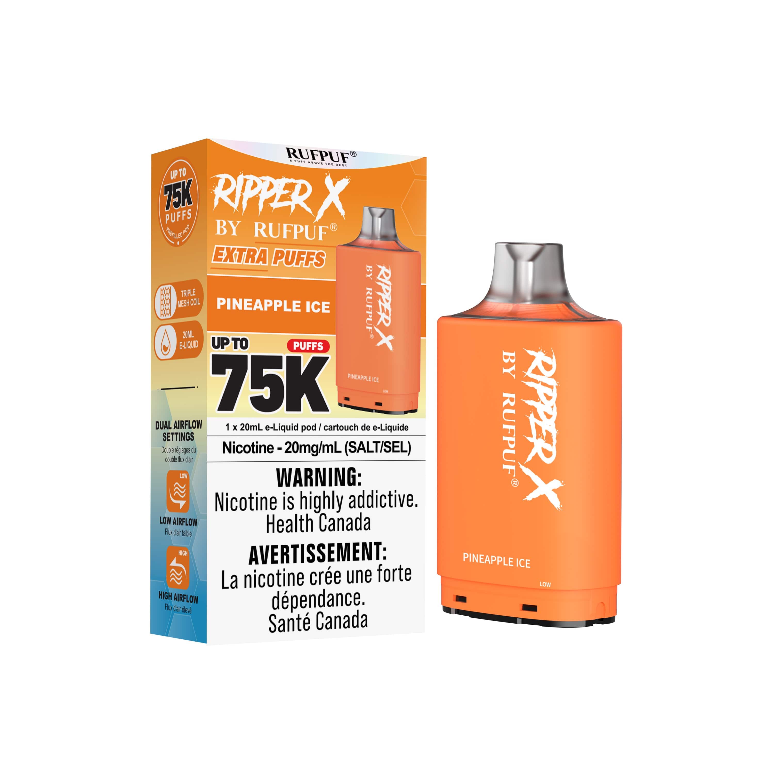 Red Ripper X Ruff Puff RufPuf Ripper X 75K Pods – 75,000 Puffs | Liberty Vape