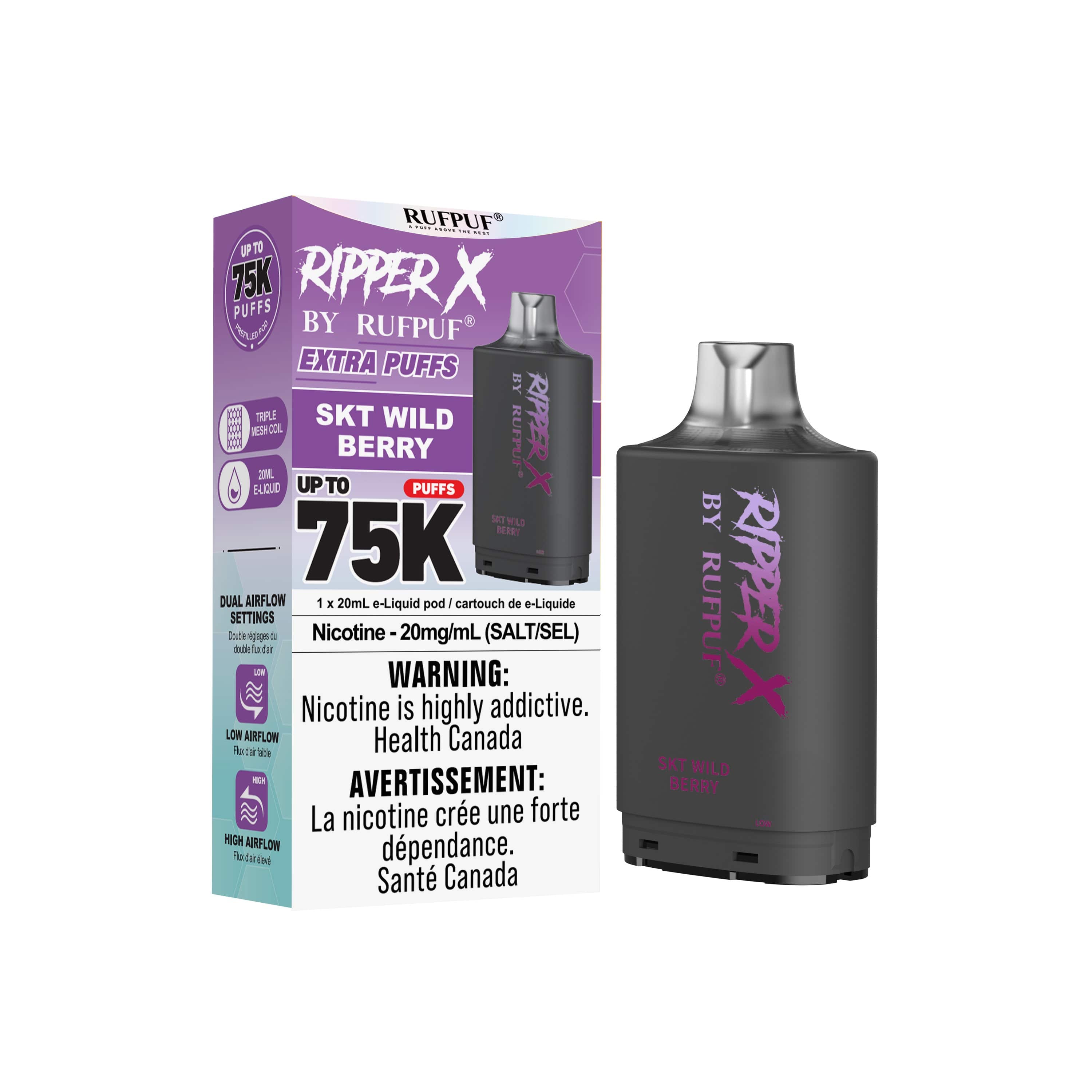 Pink Ripper Vape Ripper X 75K Disposable Vape 20mL | Liberty Vape