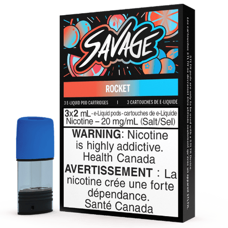 Rocket - Savage - STLTH Pods - (Bold/Salt Nic) - Liberty Vape