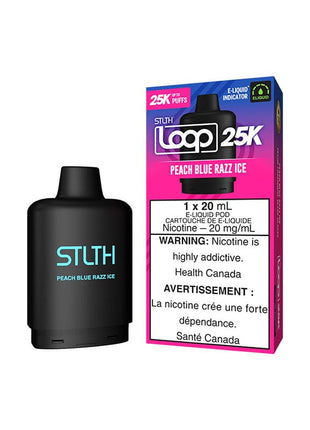 STLTH Loop 25K Pod Pack – Peach Blue Razz Ice